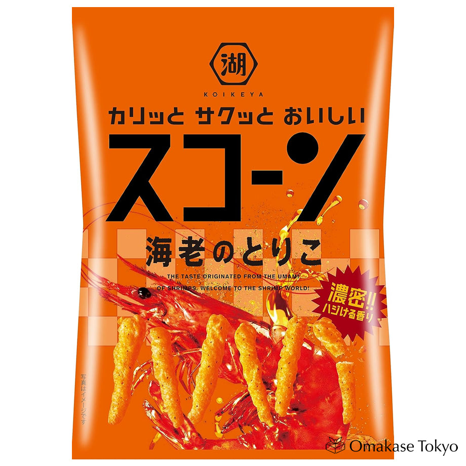 Koikeya Scorn Shrimp Temptation Corn Snacks 73g