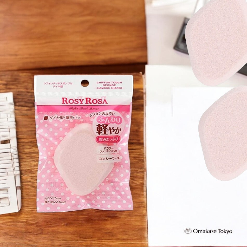 ROSY ROSA Chiffon Touch Sponge N (Diamond-Shaped)