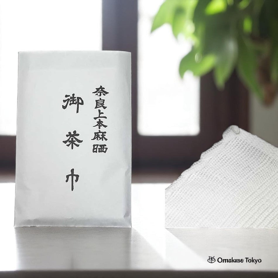 小麻屋茶道工具奈良纱纯麻茶金茶布