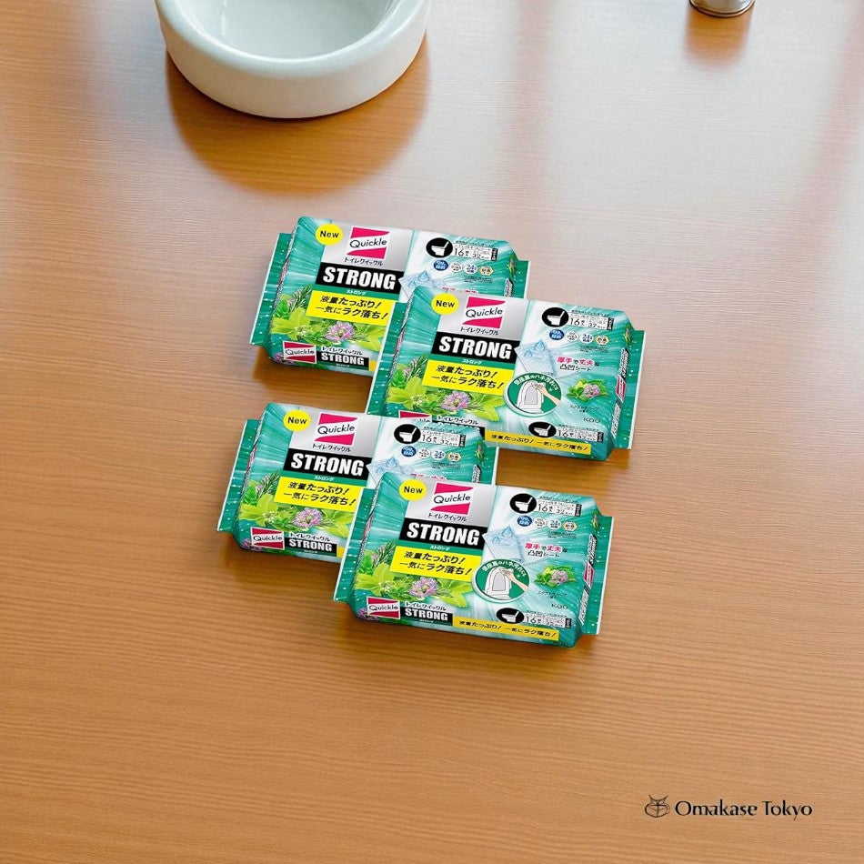 Quickle 马桶座圈湿巾,额外香草味 4 片装