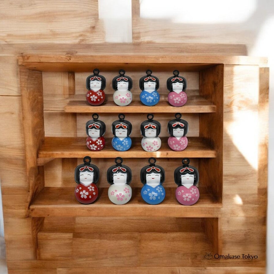 Pinenjoy Japanese Style Kimono Bell Keychains – 12 Piece Set