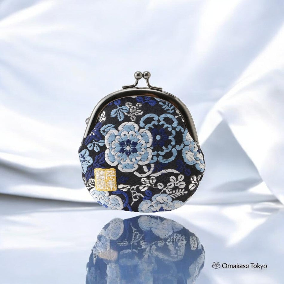 Porte-monnaie en brocart Senitosuin Nishijin