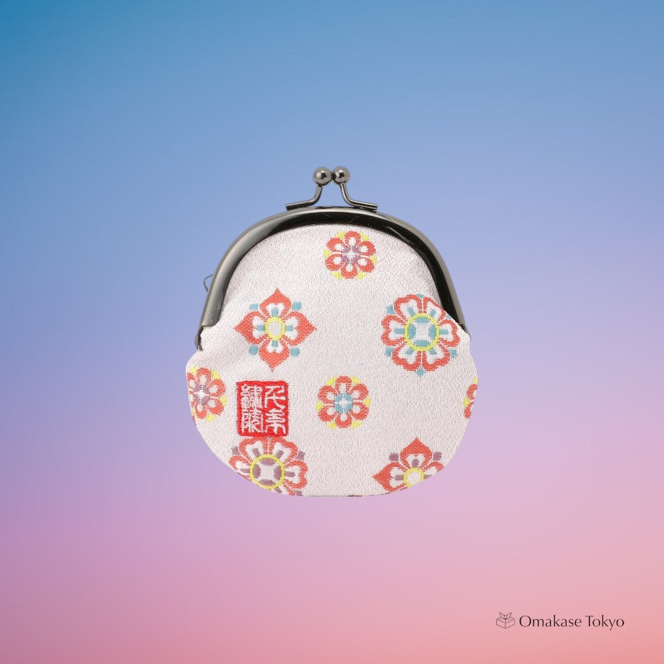 Porte-monnaie en brocart Senitosuin Nishijin