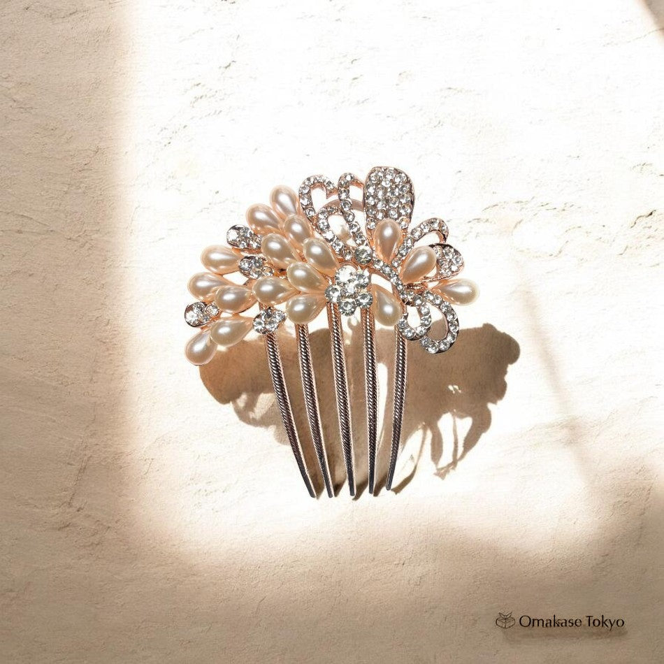 LOARIS Pearl Flower Hair Ornament