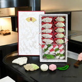 Fukuya Wasanbon Crane & Turtle Sweets Set, 25 Pieces
