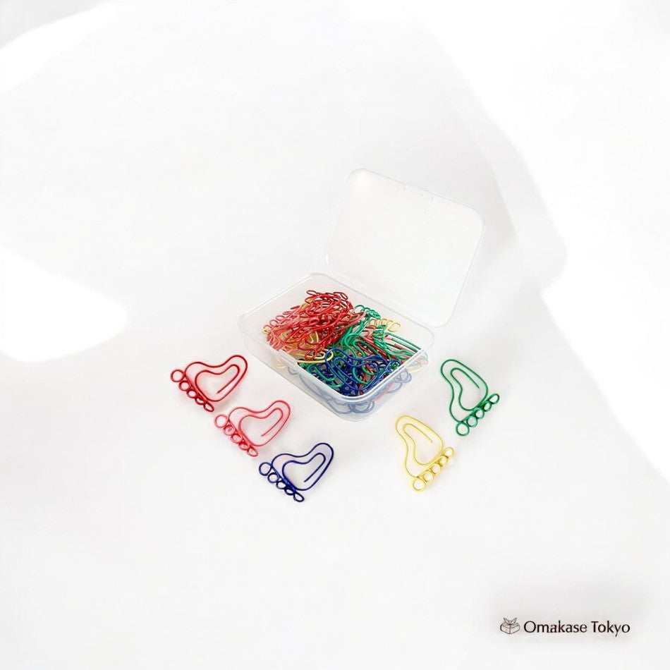 moin moin Clips – Foot Motif Assortment (60 Pieces)