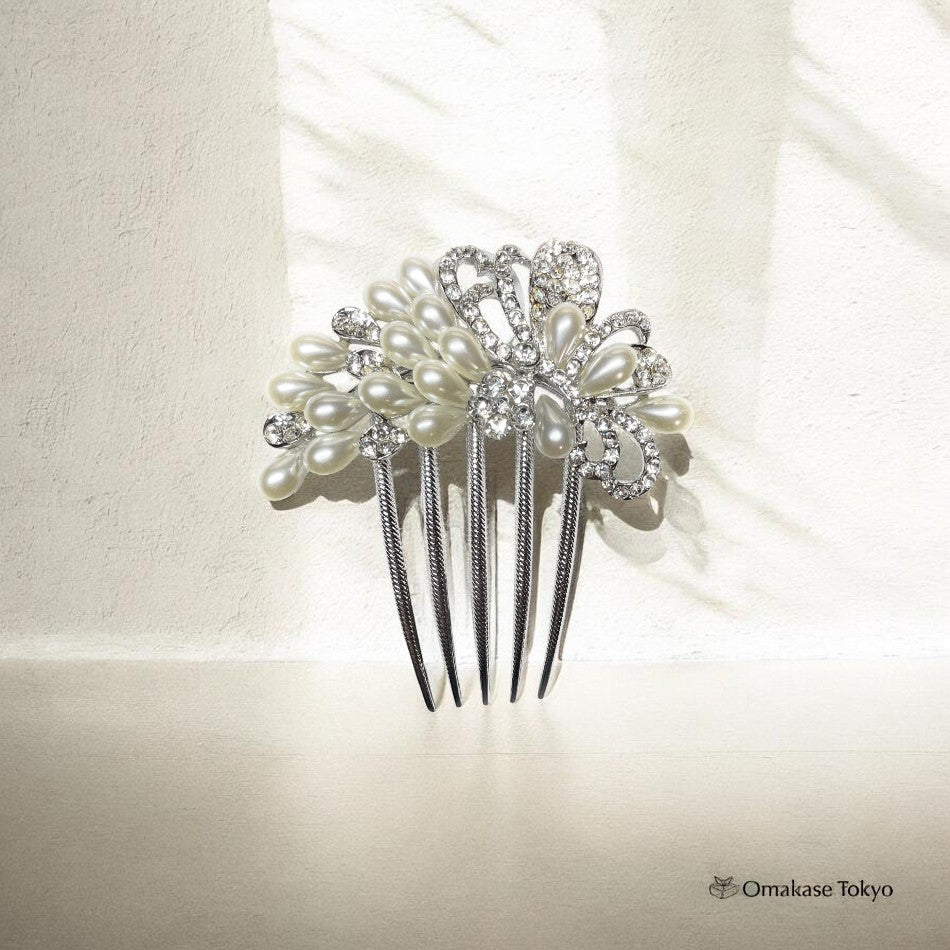 LOARIS Pearl Flower Hair Ornament