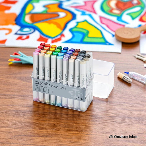 Copic Sketch Basic Set – 36 Colors – Omakase Tokyo