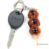 Food Sample Keychain Mitarashi Dango (Japanese dumplings)