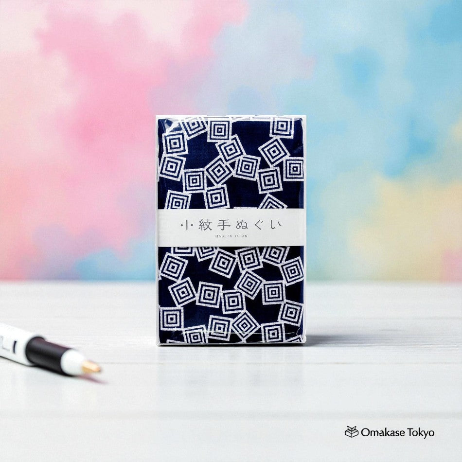 Nippon Chuko Small String Tenugui – Navy Blue – Omakase Tokyo
