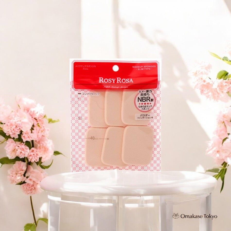 ROSY ROSA Makeup Sponge N (Slim, 6P)