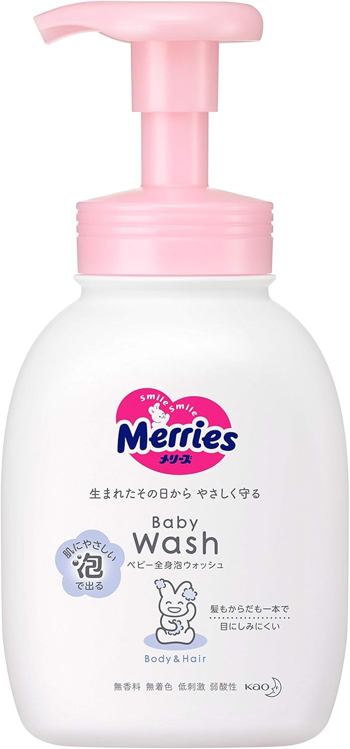 Merries Baby Foaming Body & Hair Wash 400ml