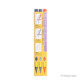 Akashiya Brush Pen  Shinmouhitsu 3Color Set
