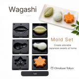 Nerikiri Starter Set Skater Japanese Wagashi Mold set with Anko Sweet Bean Paste