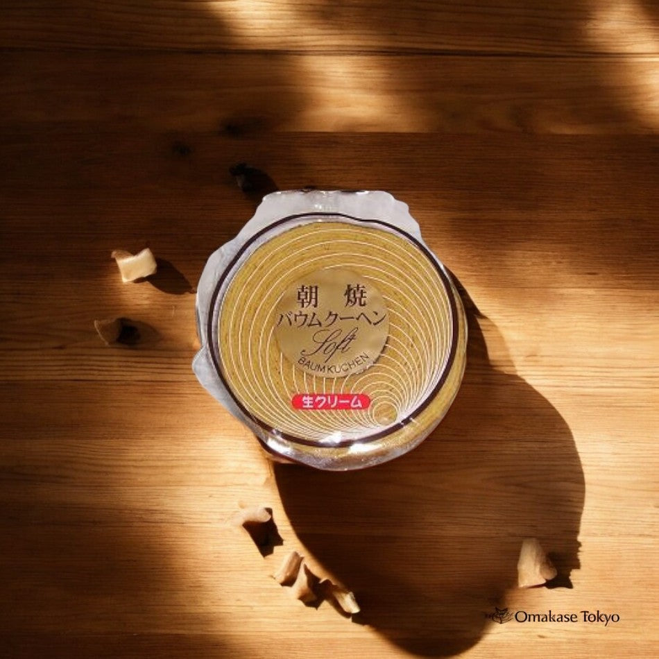 Kashihara Freshly Baked Baumkuchen Asayaki Vanilla Cream  (12 Individually Wrapped)