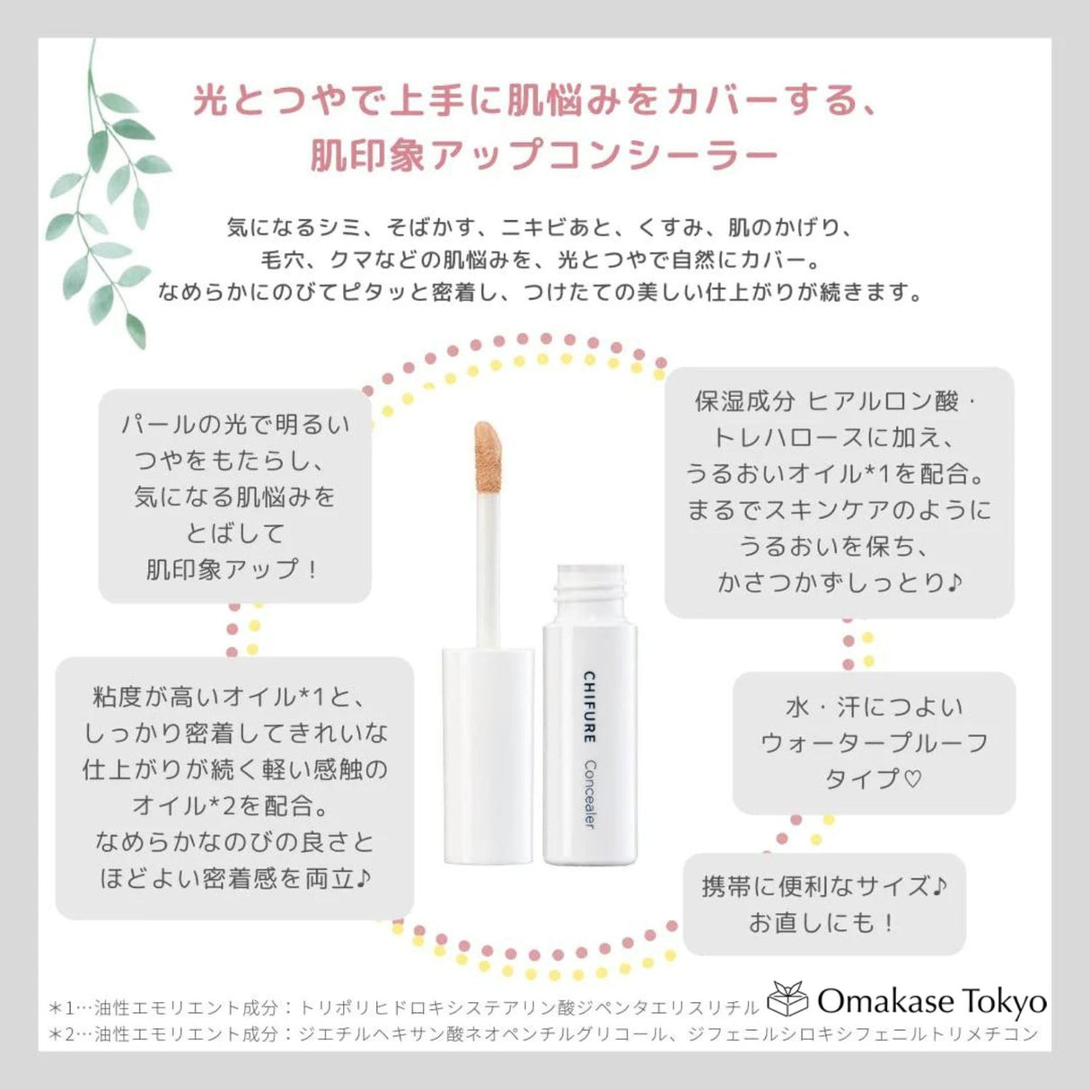 Chifure Natural Concealer Tip Type 6.0G Lightweight Coverage