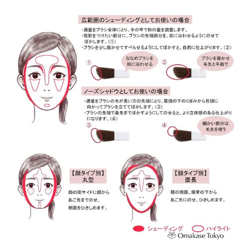 Chifure Shading Powder 1 Warm Brown 透け感アプローチ_shapes優しげな顔立ち