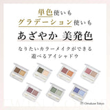 Chifure Twin Color Eyeshadow 84 Green Dual Shade Eye Makeup