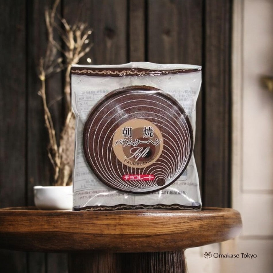 Kashihara Freshly Baked Baumkuchen Asayaki Chocolate Cream (12 Individually Wrapped)