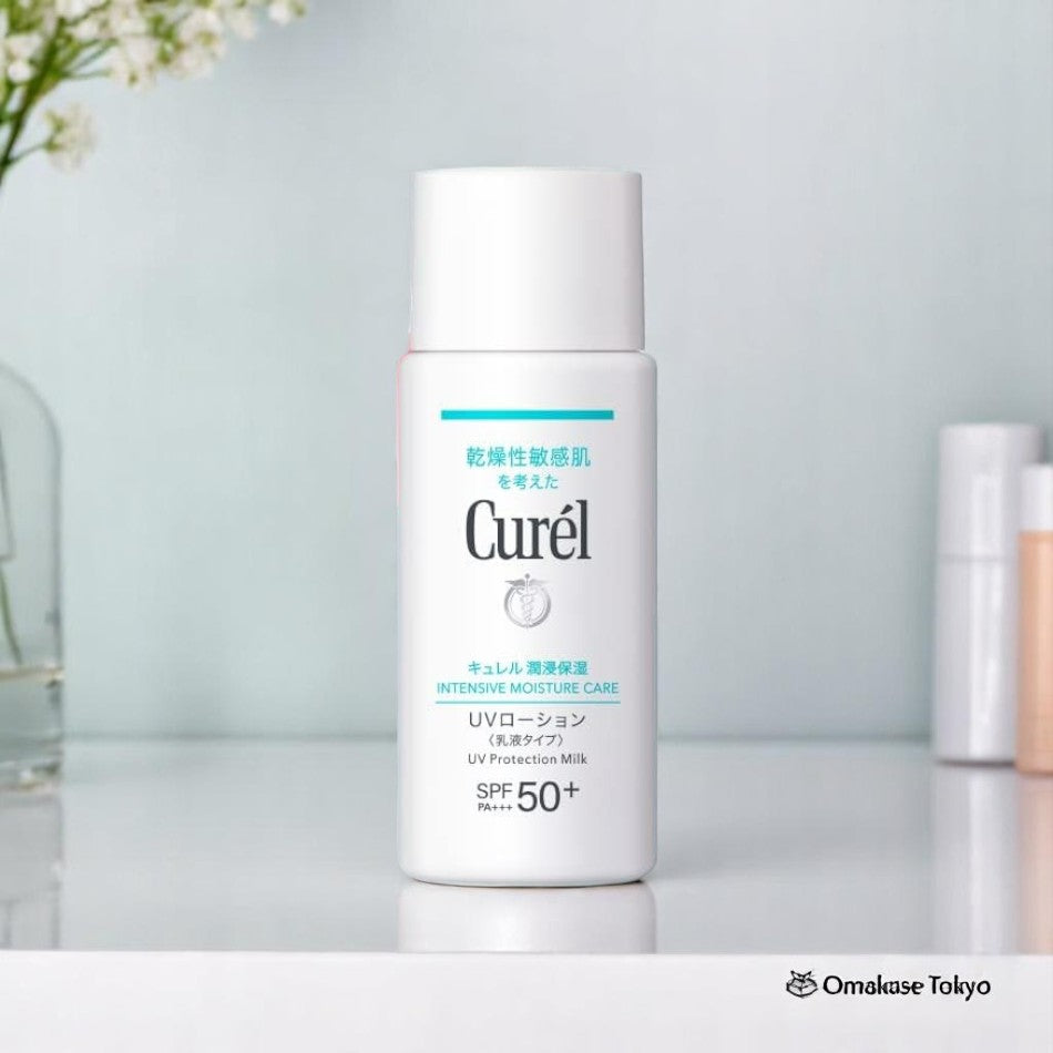 Curel Intensive Moisture Care UV Protection Milk Face & Body Sunscreen Lotion SPF50+
