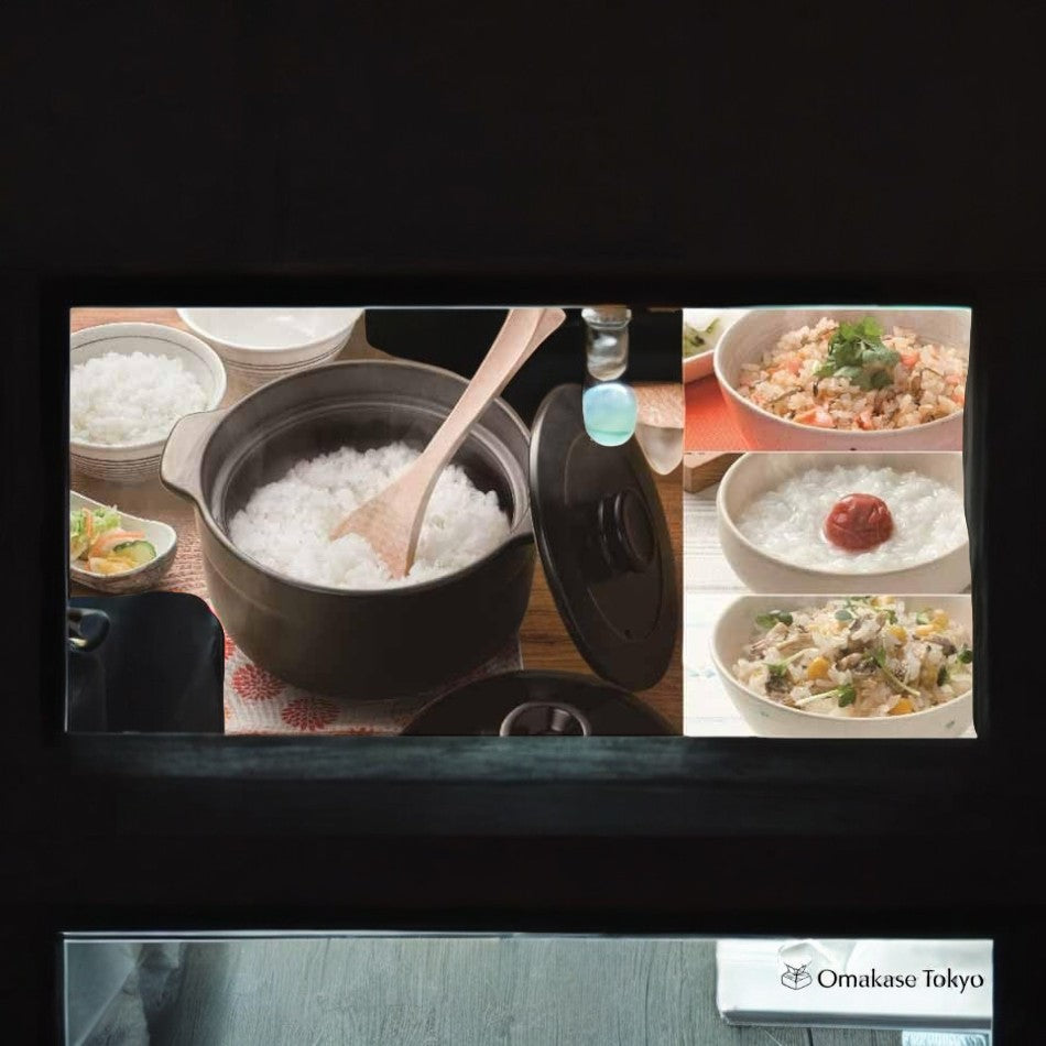 Pot à riz compatible micro-ondes et feu direct