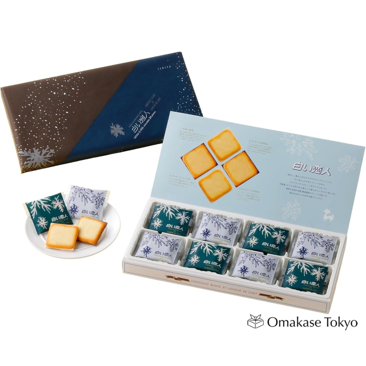 Ishiya Shiroi Koibito Dark & White Chocolate Cookies 24 pcs.
