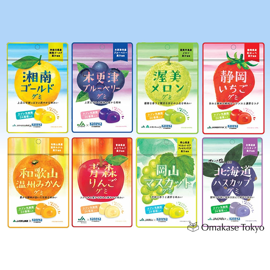 Japan Local Fruits Assortment Gummies  (30 Bags Set)