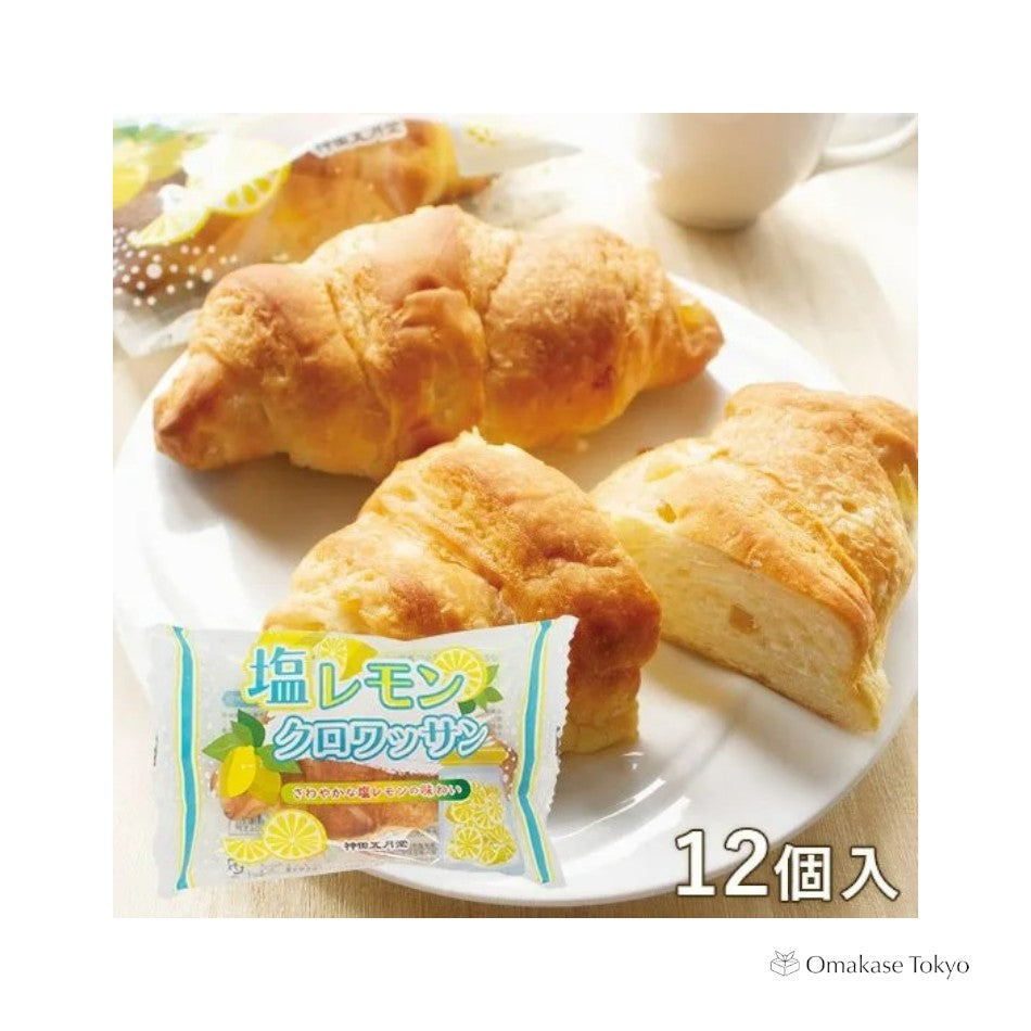Kanda Satsukido Salted Lemon Croissants Long Life Japanese Bread 12set