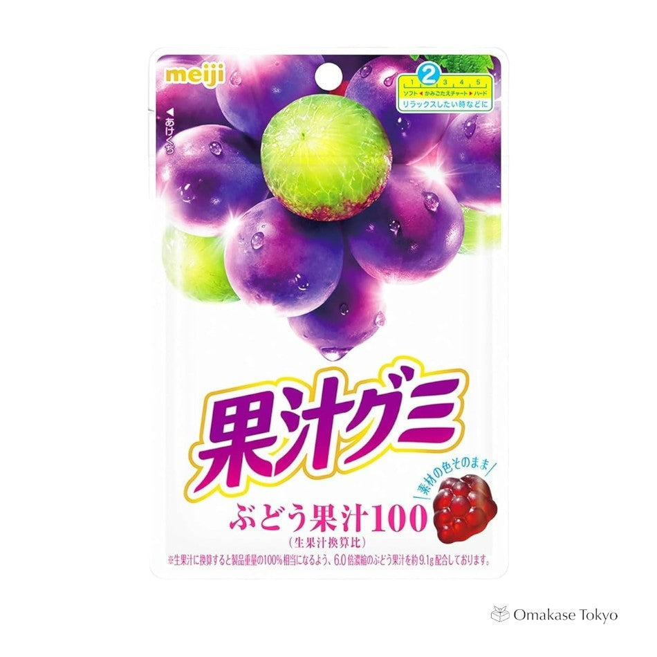 Meiji Fruit Gummy Candies Grape Gummies 54g