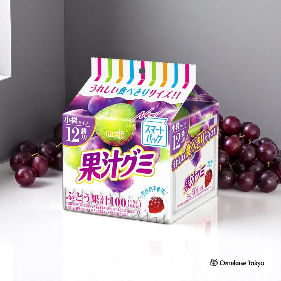 Meiji Fruit Juice Gummy Smart Pack Grapes
