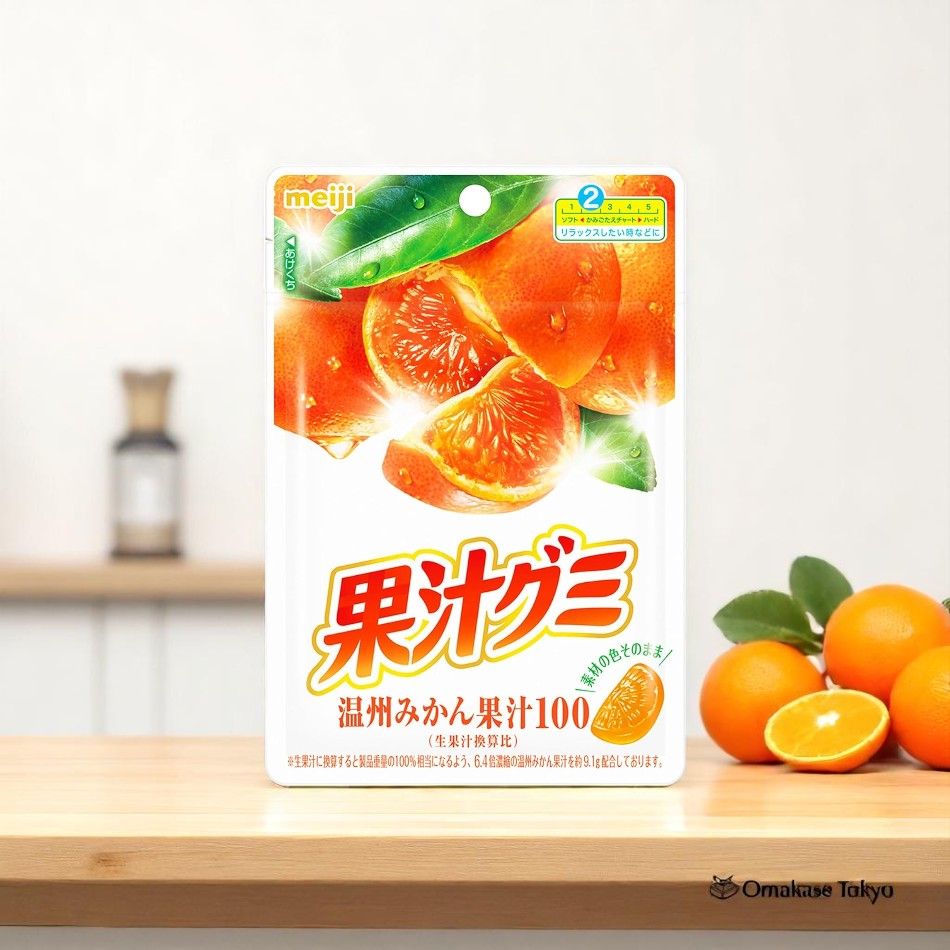 Meiji Fruit Gummy Candy Satsuma Mandarin Gummies 54g – Omakase Tokyo
