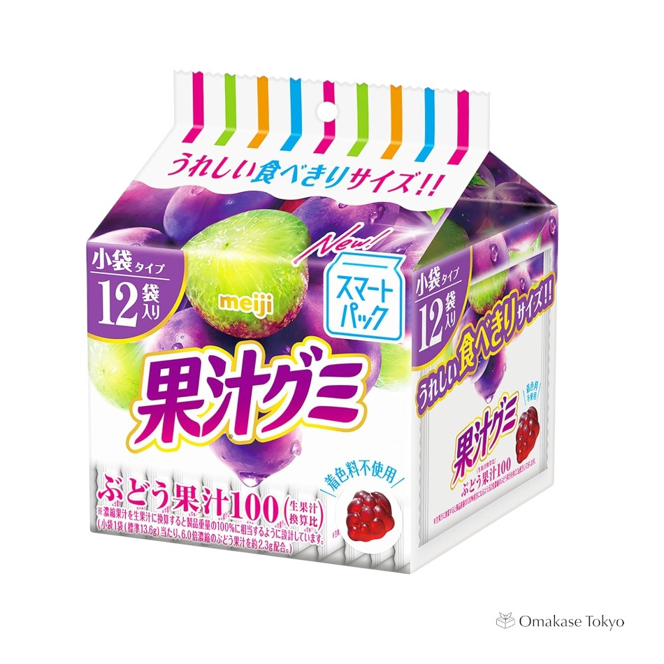 Meiji Fruit Juice Gummy Smart Pack Grapes