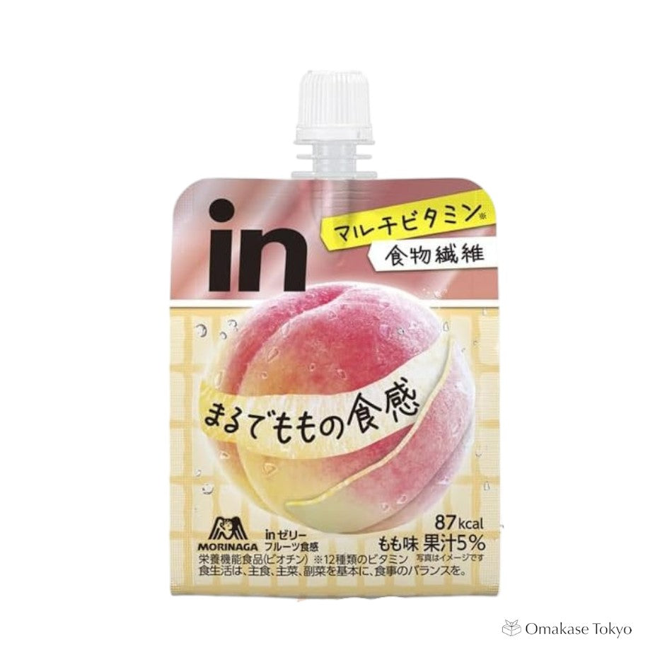 Morinaga In Jelly, Fruit Texture Peach, 6 Pieces