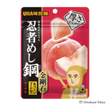 UHA Ninja Meishi Steel Kongoite Peach Gummy Candy, 45 g × 10 Bags
