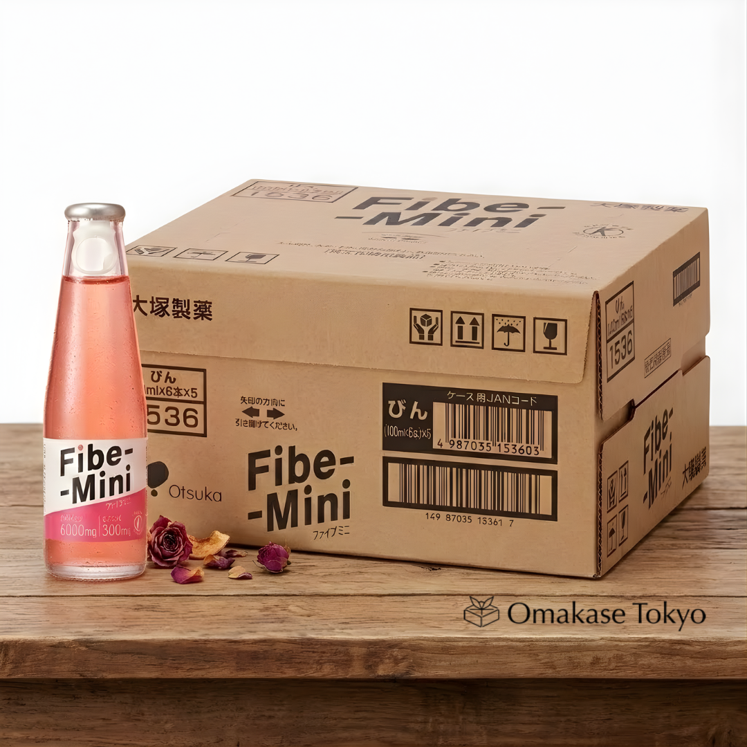 Otsuka Fibe Mini 30-Pack | Refreshing Japanese Fiber Drink with 300mg Vitamin C