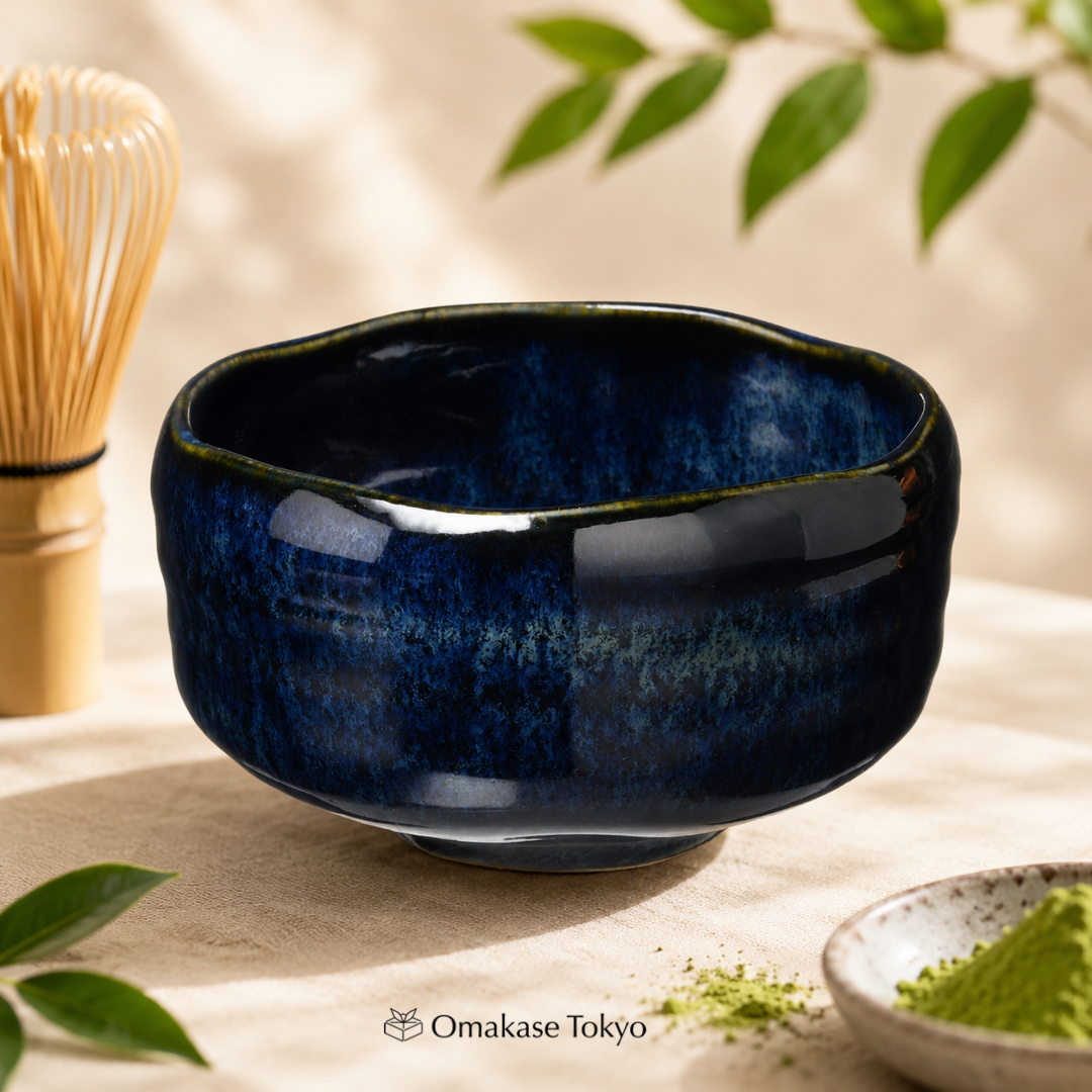 Mino Ware 505-40 Matcha Bowl, Kiln Change