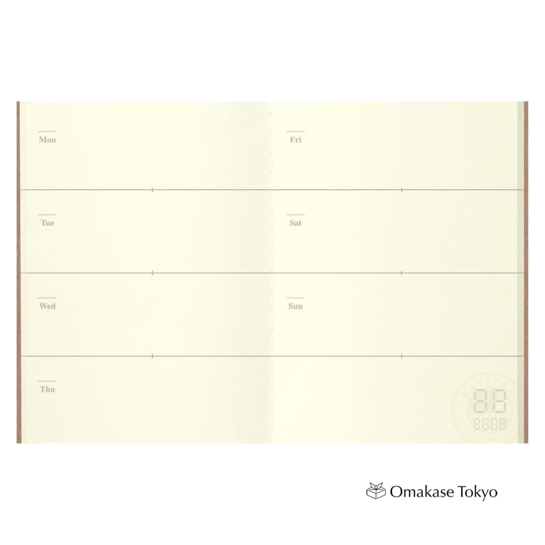 Traveler’s Notebook Passport Size Weekly Free Refill #14327006