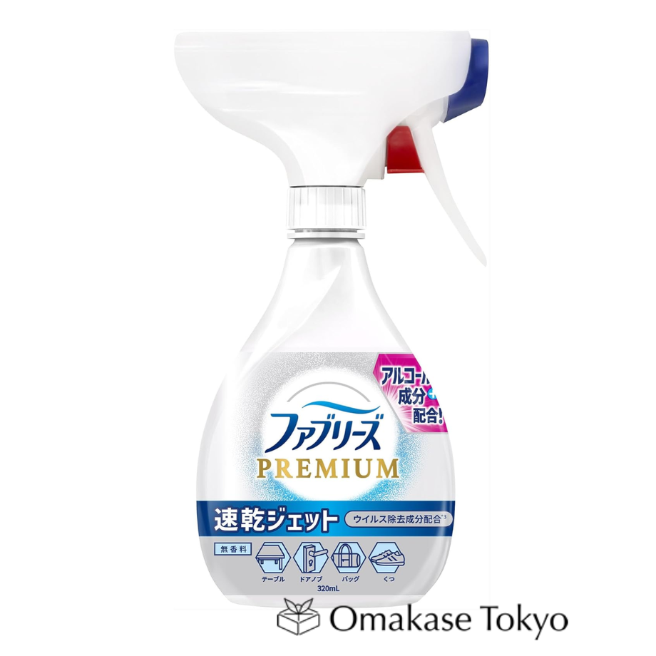 Febreze Fabric Freshener PREMIUM Fast-Drying Unscented with Alcohol 320mL