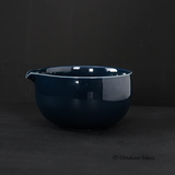 White & Blue Matcha Bowl, 13.5 fl oz, Tea Ceremony Bowl for Practice