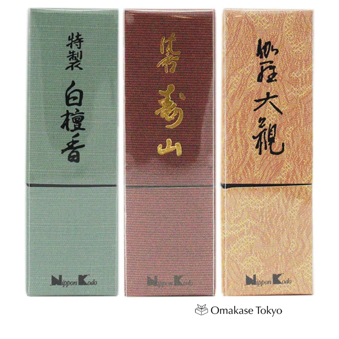 Nippon Kodo Premium Incense Stick Set – 3 Types