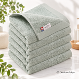 Japanese Exfoliating Towel – Imabari Nico Face Towels Set of 5