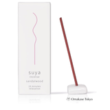 SUYA Sandalwood Incense – 30 Sticks with Ceramic Incense Holder