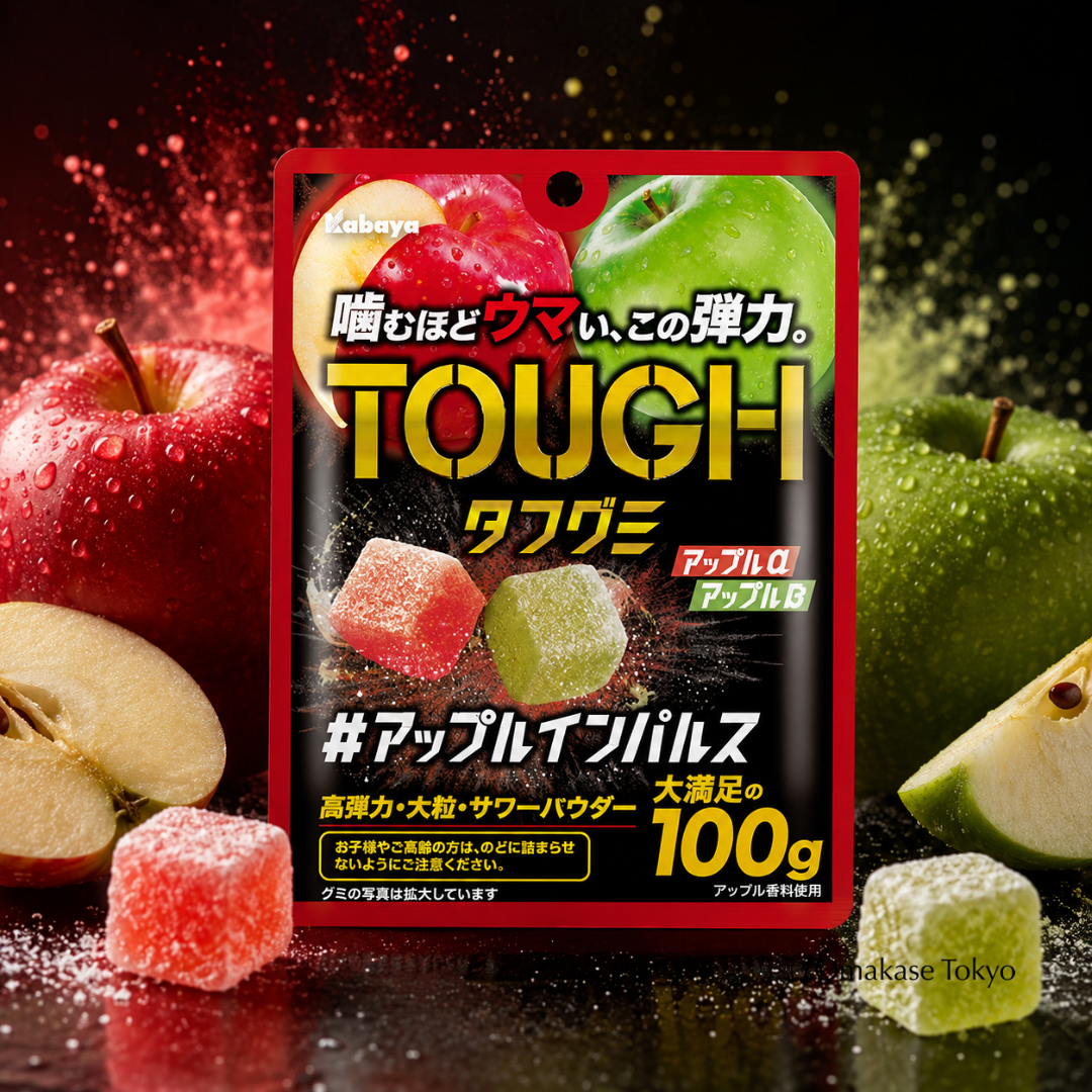 Kabaya Tough Gummy Apple α & Apple β – 100g