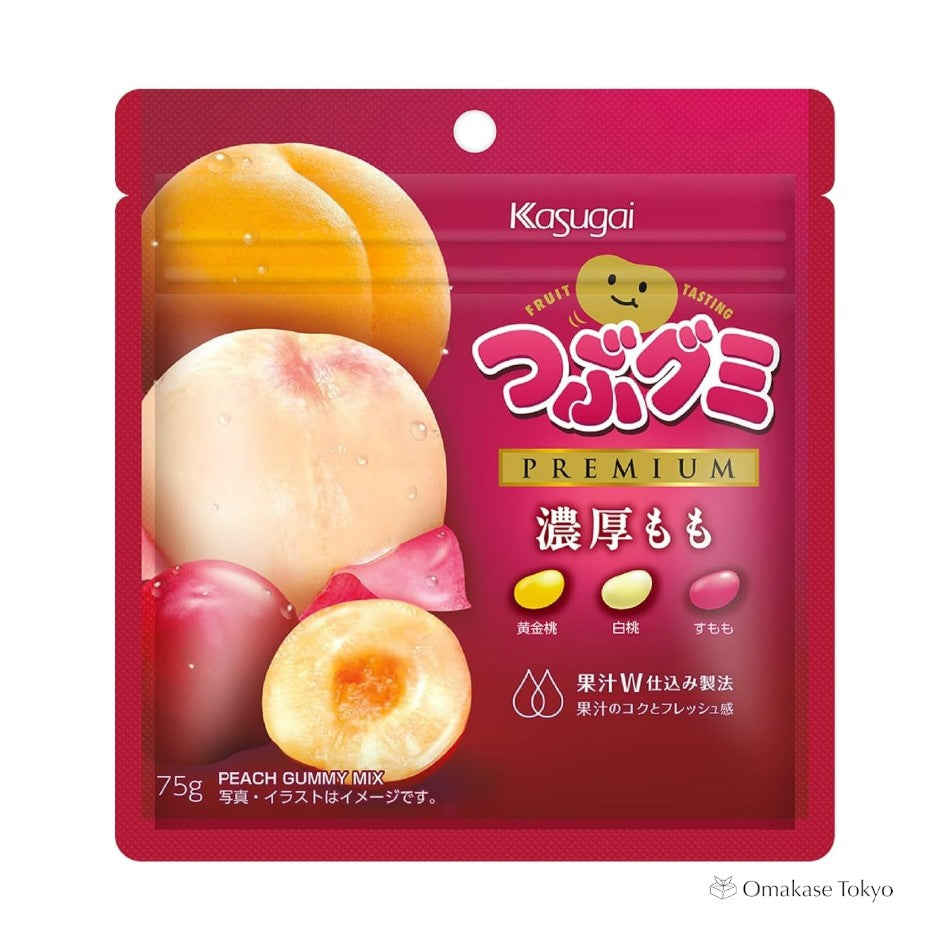 Kasugai Seika Tsuzu Gummy Premium Thick Peach