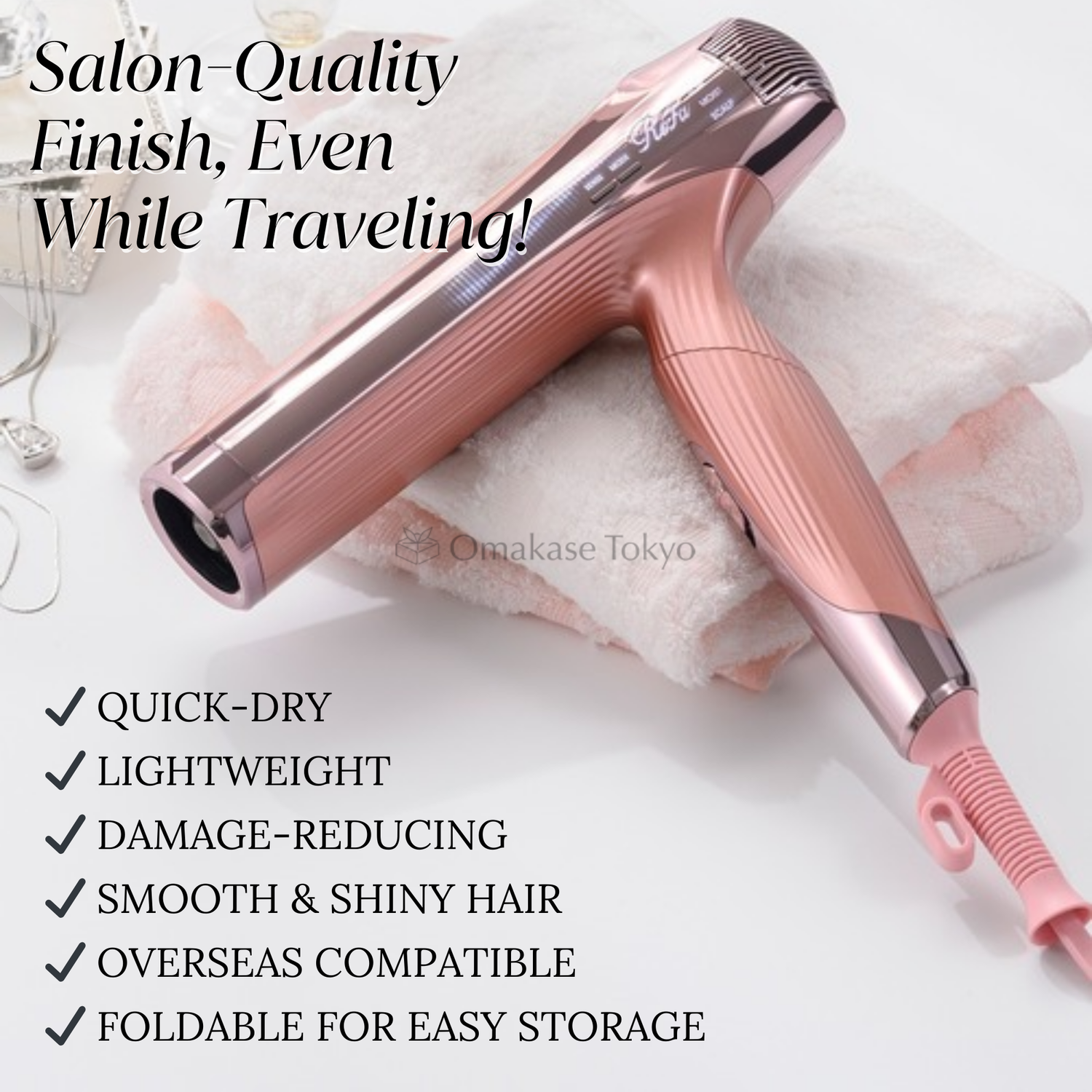 ReFa Smart Hair Dryer W Pink – Omakase Tokyo