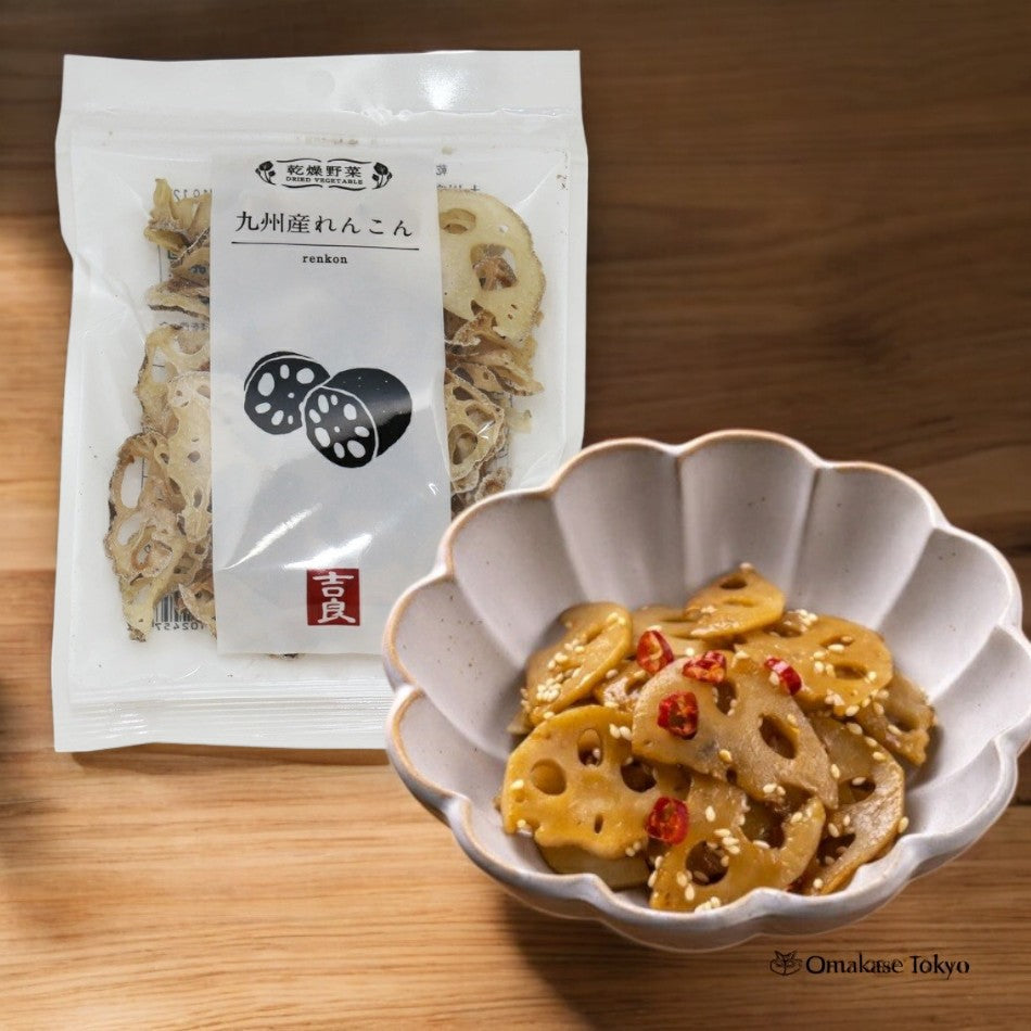 Kira Foods Dried Vegetables (Lotus Root) Kyushu Products 30g × 5 bags