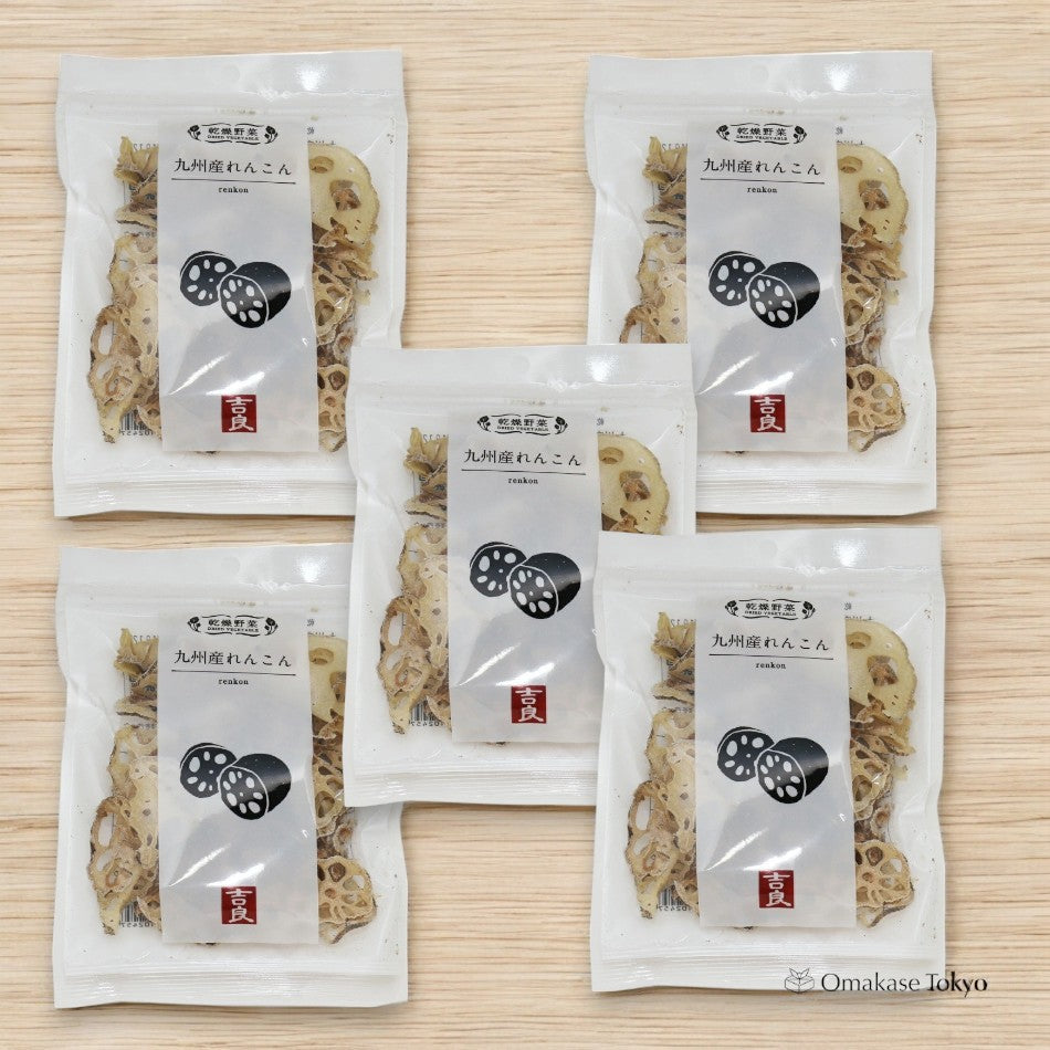Kira Foods Dried Vegetables (Lotus Root) Kyushu Products 30g × 5 bags