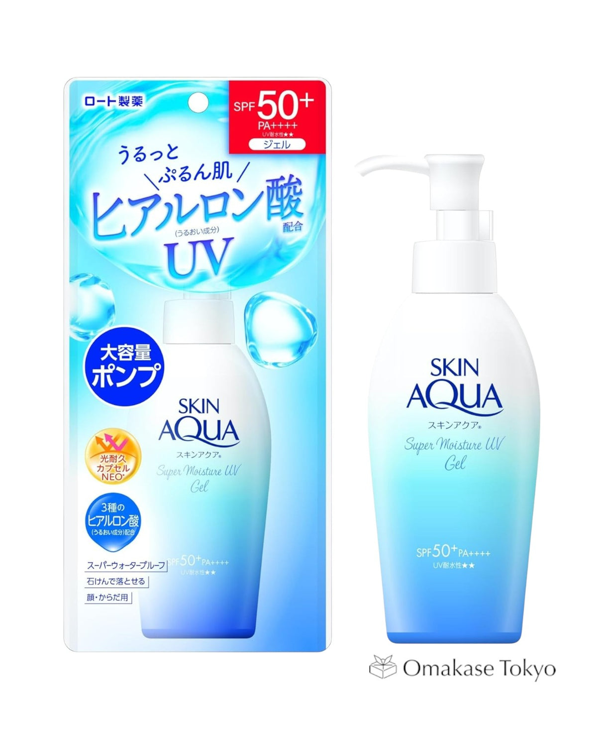 Rohto Skin Aqua 50+ Super Moisture Gel Pump