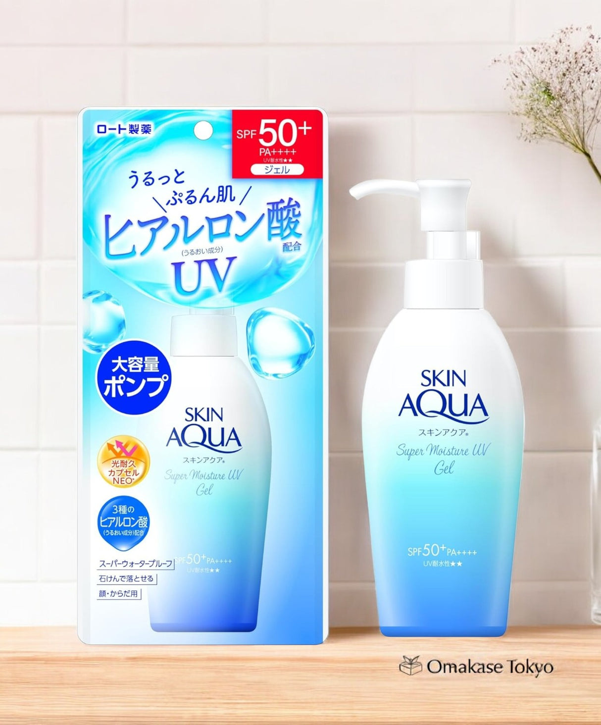 Rohto Skin Aqua 50+ Super Moisture Gel Pump