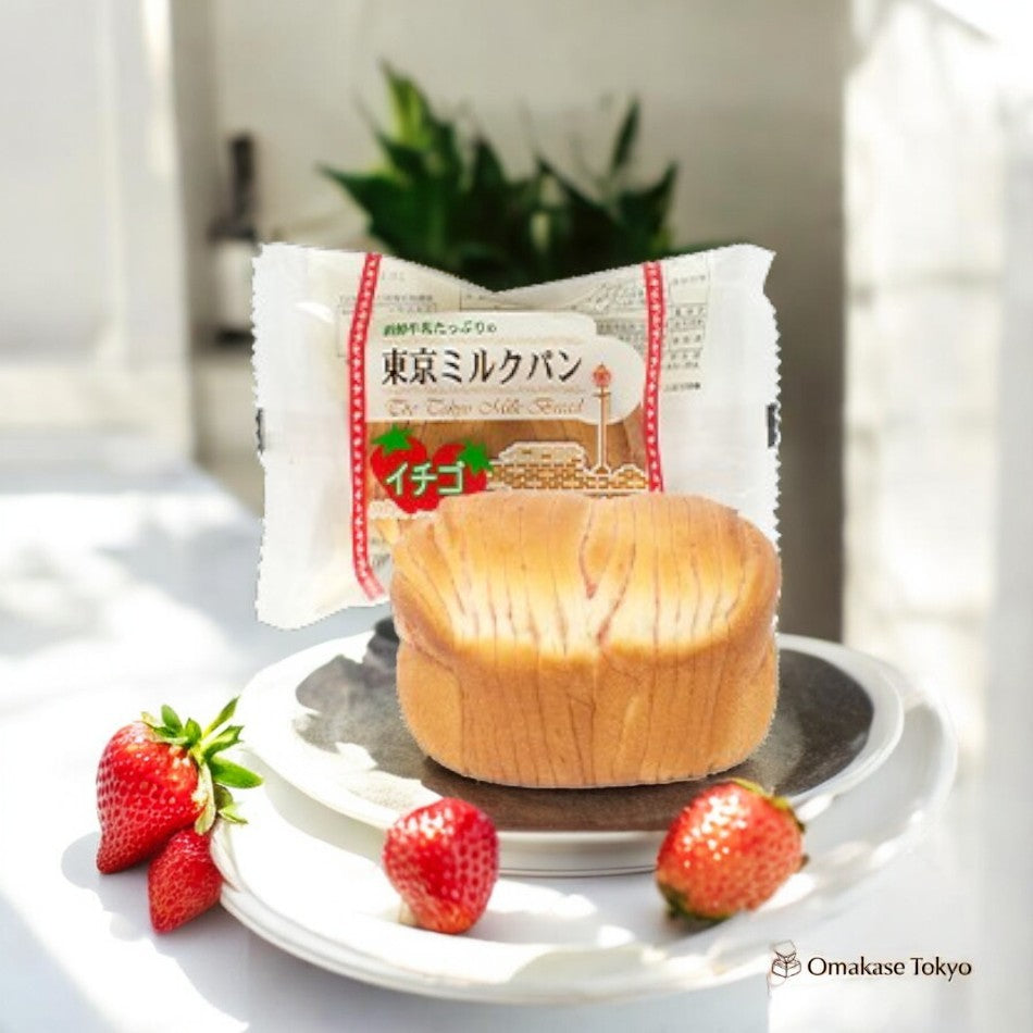 Kanda Satsukido Tokyo Milk Bread Strawberry Flavor (12 Pieces)
